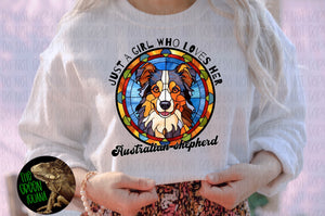 Just a girl who loves her Australian shepherd - DIGITAL