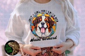 Just a girl who loves her Saint bernard - DIGITAL