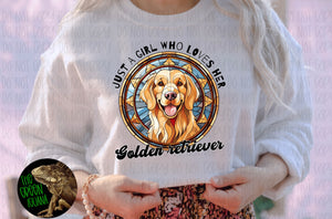 Just a girl who loves her Golden retriever - DIGITAL