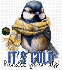 It’s cold. Bundle your tits! - DTF transfer