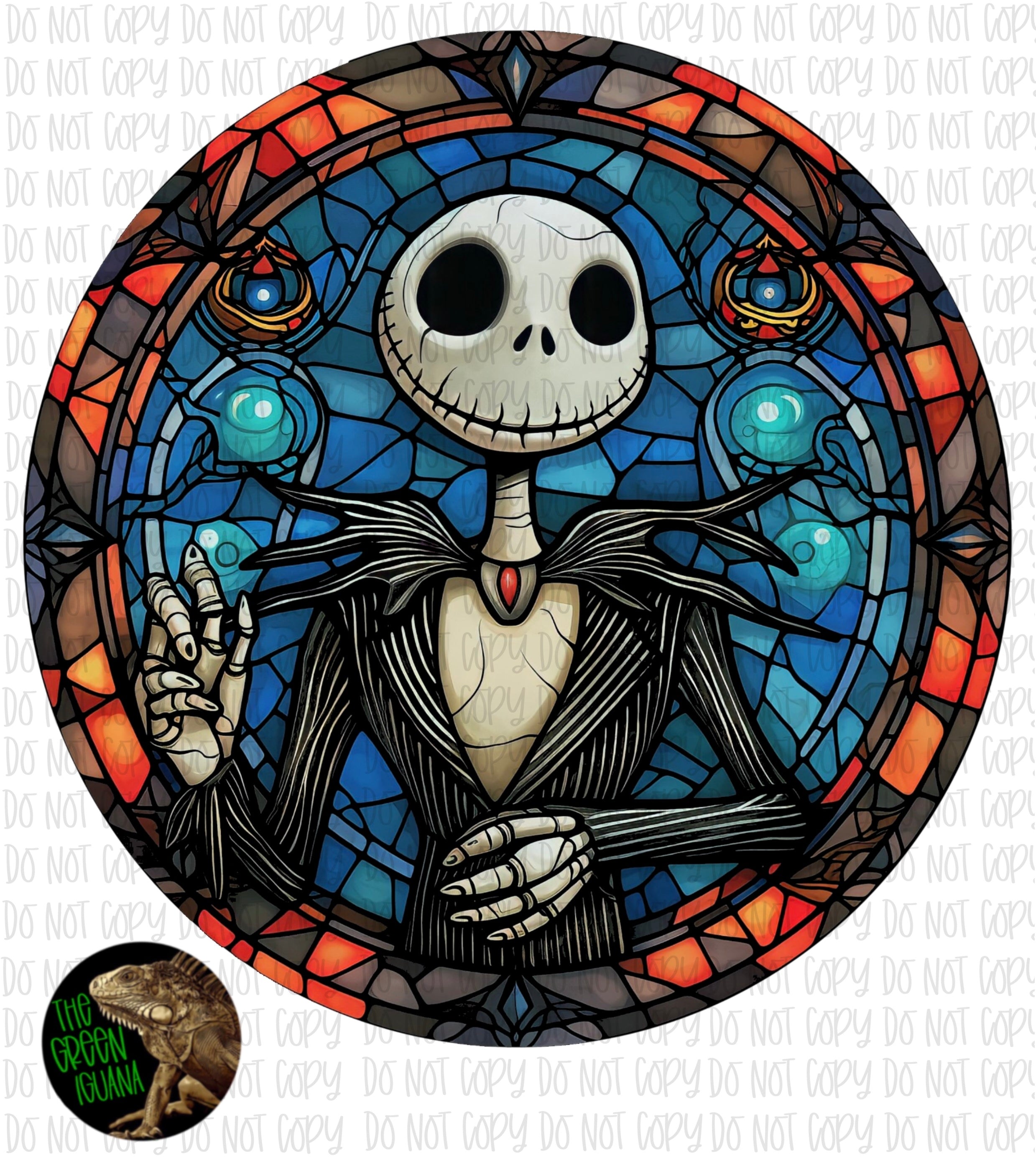 Vibrant stained glass Jack - DIGITAL