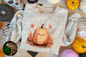 Cute happy pumpkin - DIGITAL
