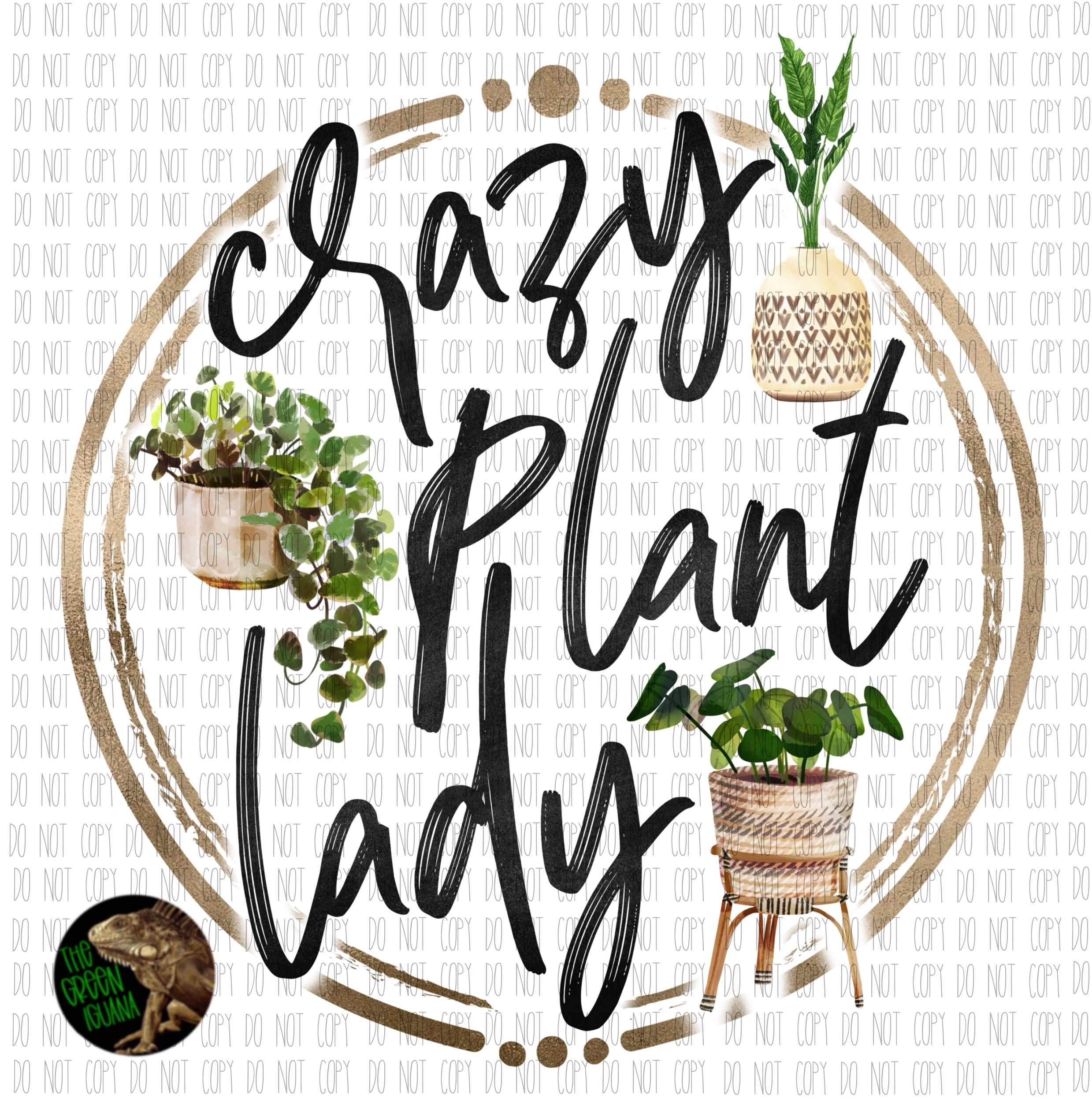 Crazy plant lady - DTF transfer