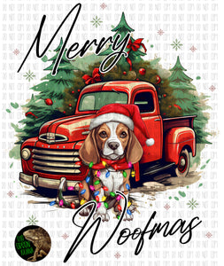 Merry Woofmas with Beagle - DIGITAL