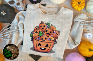Cute Halloween candy bucket - DIGITAL