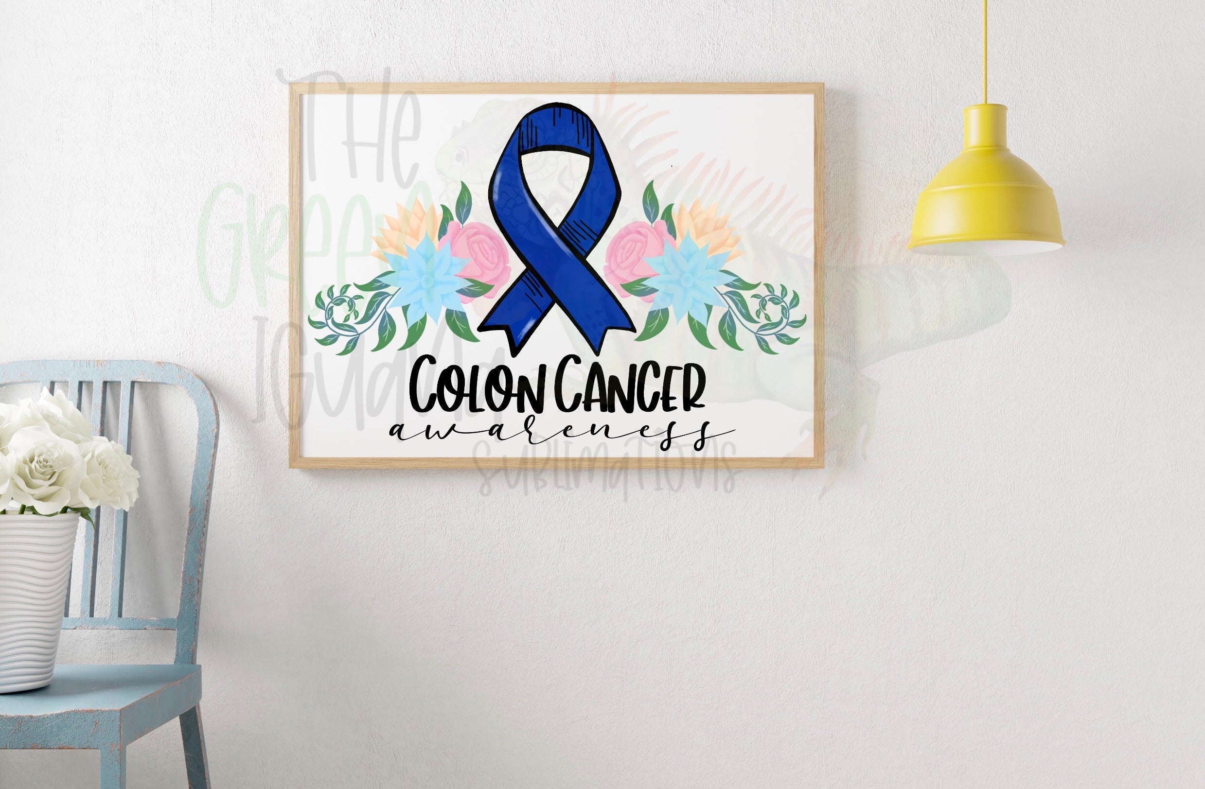 Colon cancer awareness DTF transfer