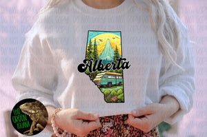 Alberta (outdoors) - DTF transfer