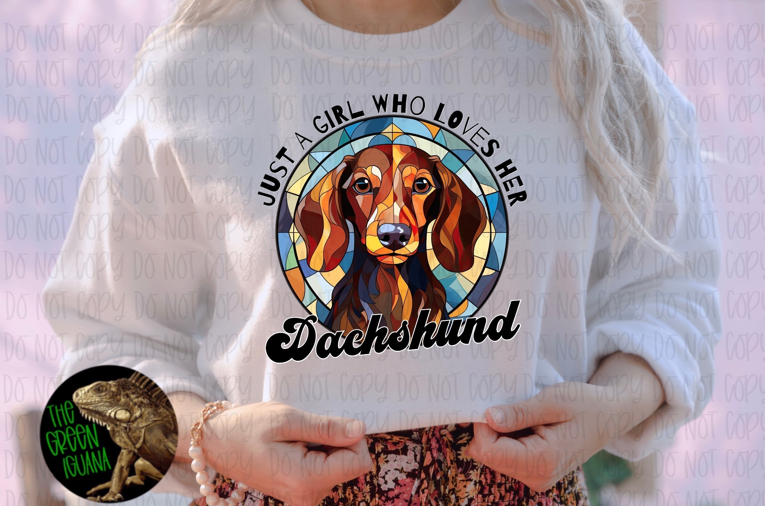 Just a girl who loves her Dachshund - DTF transfer