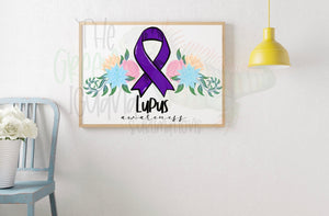 Lupus awareness DTF transfer