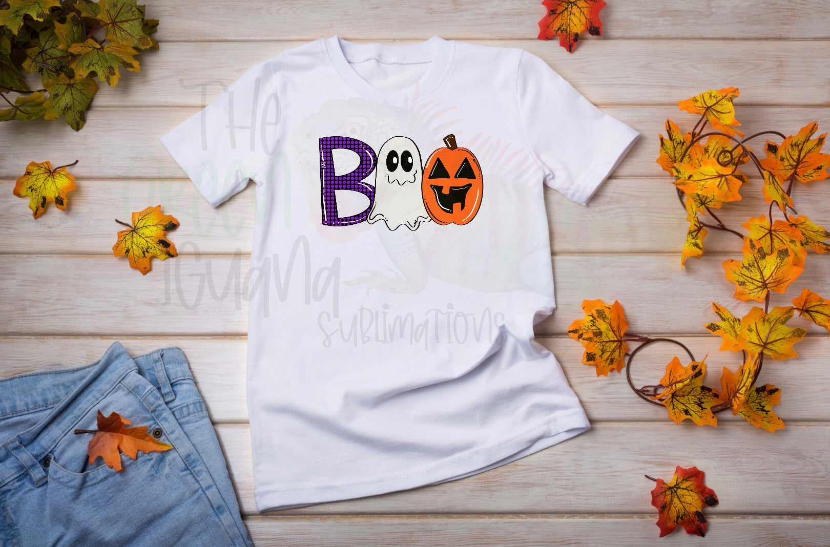 BOO (pumpkin & ghost)