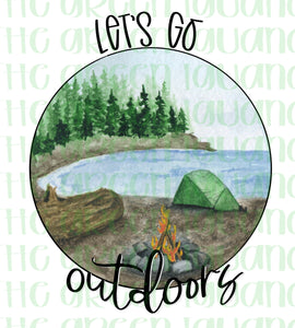 Let’s go outdoors - DTF transfer