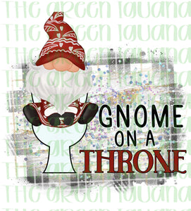 Gnome on a throne