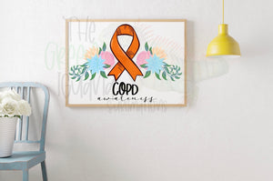 COPD awareness DTF transfer