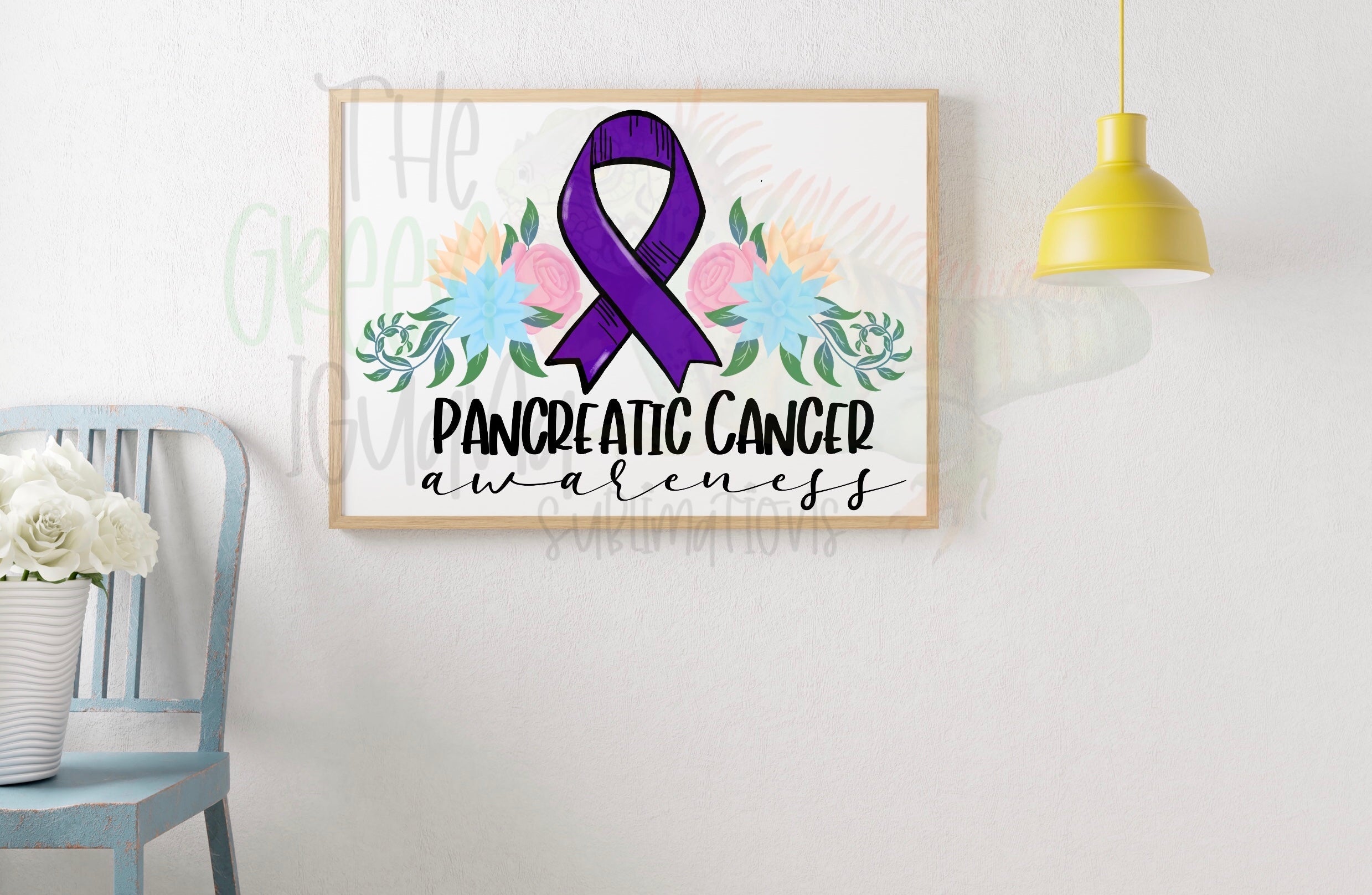 Pancreatic cancer awareness DTF transfer