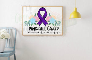 Pancreatic cancer awareness DTF transfer
