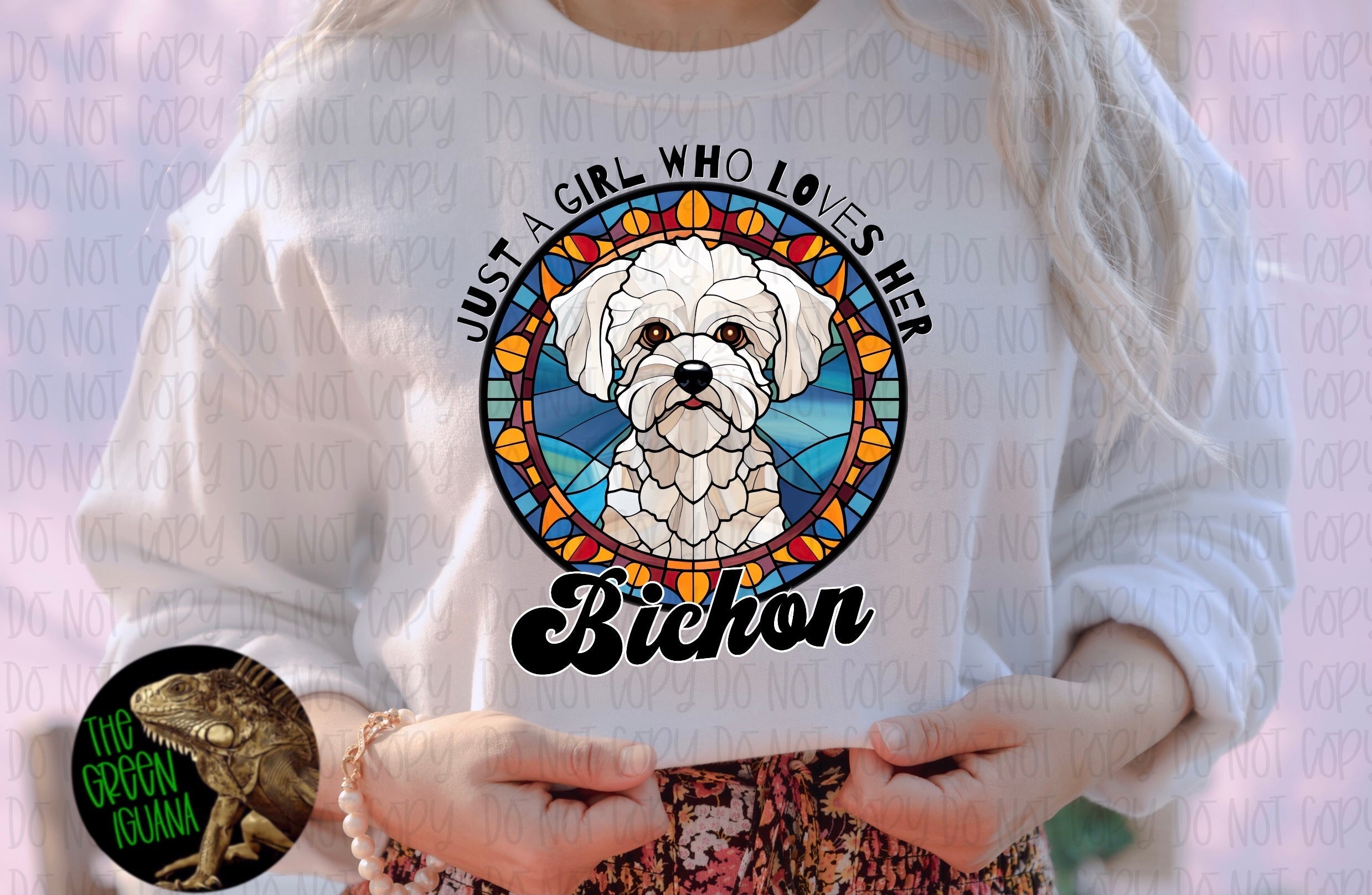Just a girl who loves her Bichon - DTF transfer