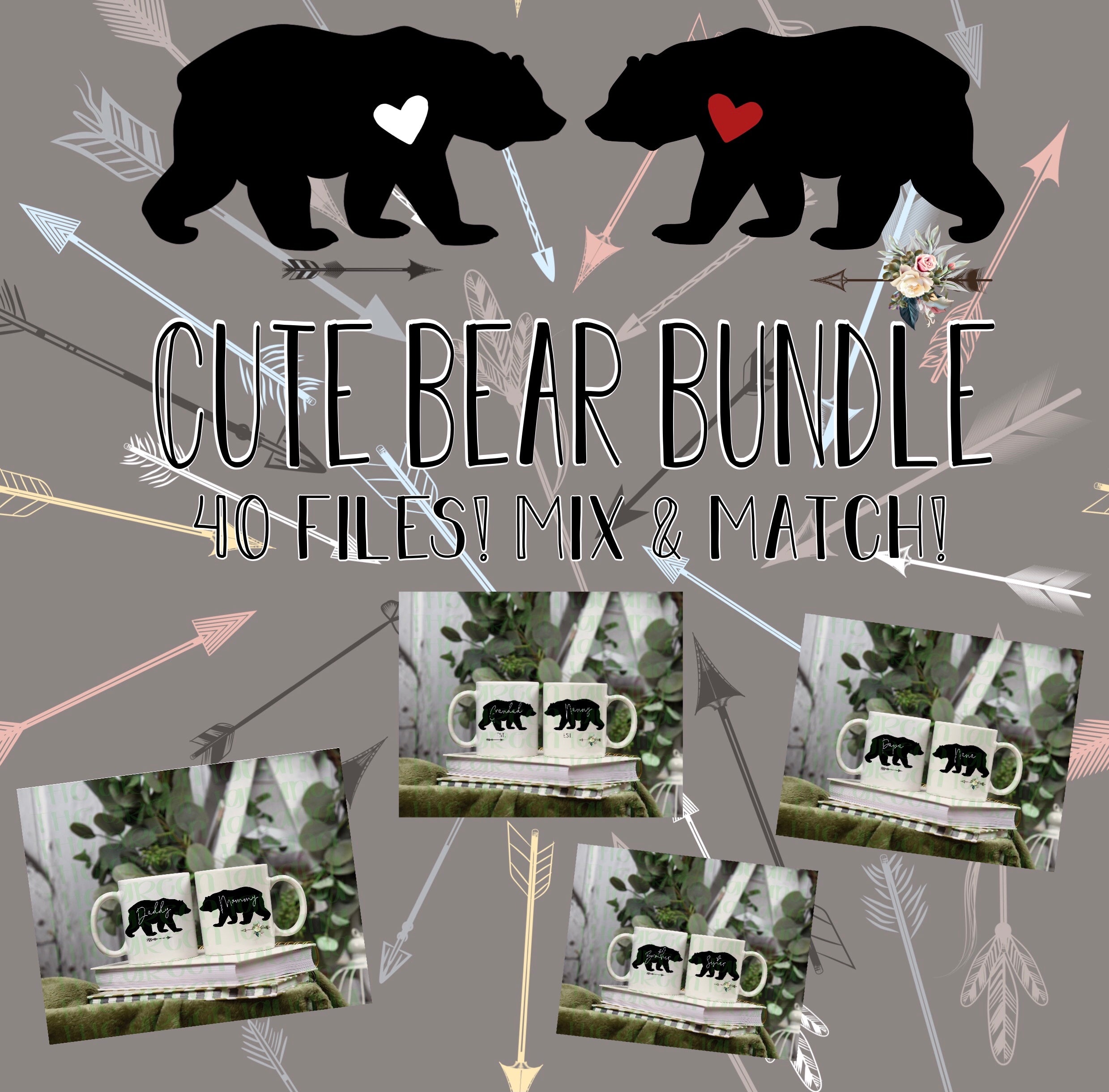 Cute Bear set - DIGITAL BUNDLE