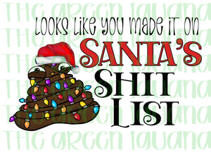 Looks like you made it on Santa’s shit list - DTF transfer