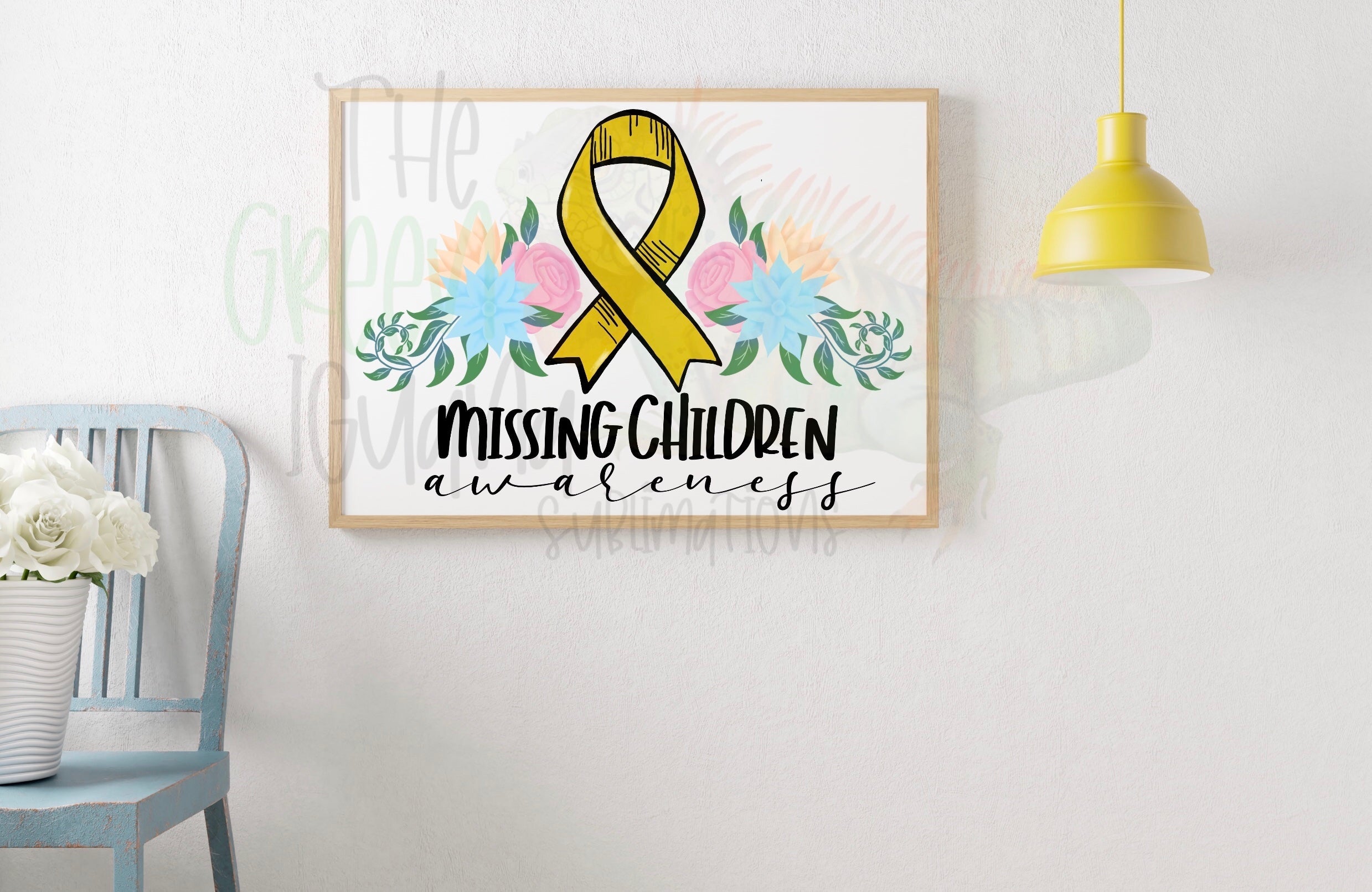 Missing children awareness DTF transfer