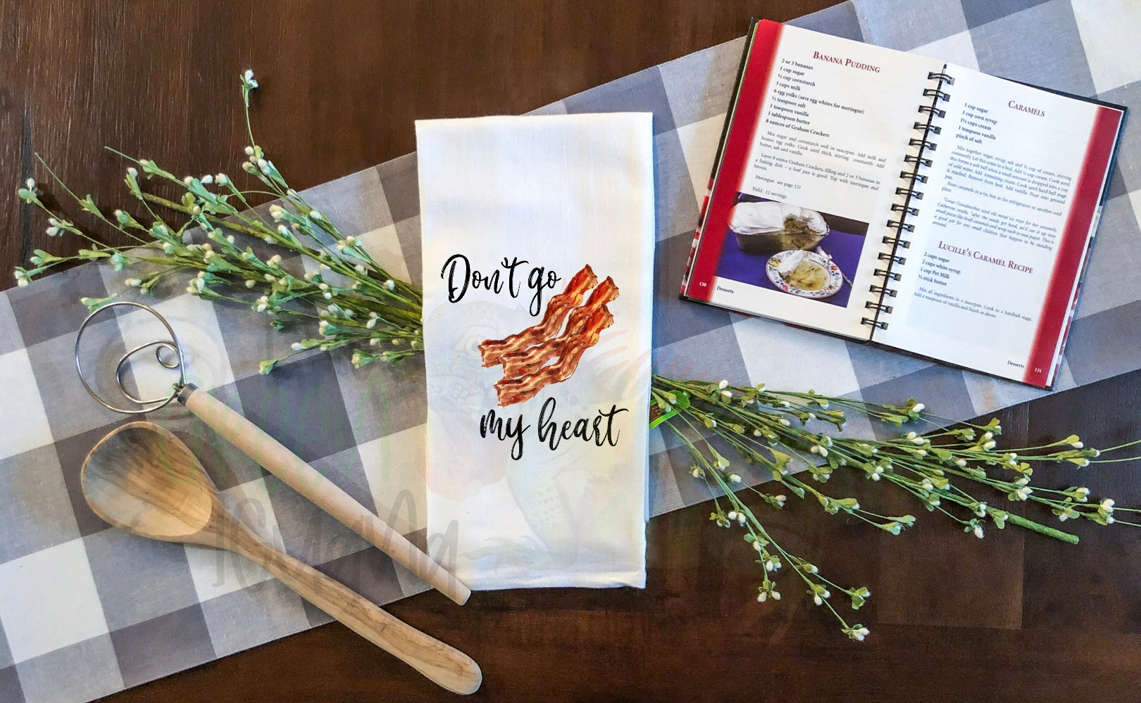 Don’t go bacon my heart - tea towel