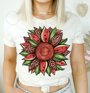 Watermelon sunflower - clear film SCREEN print 10X12 - *preorder*