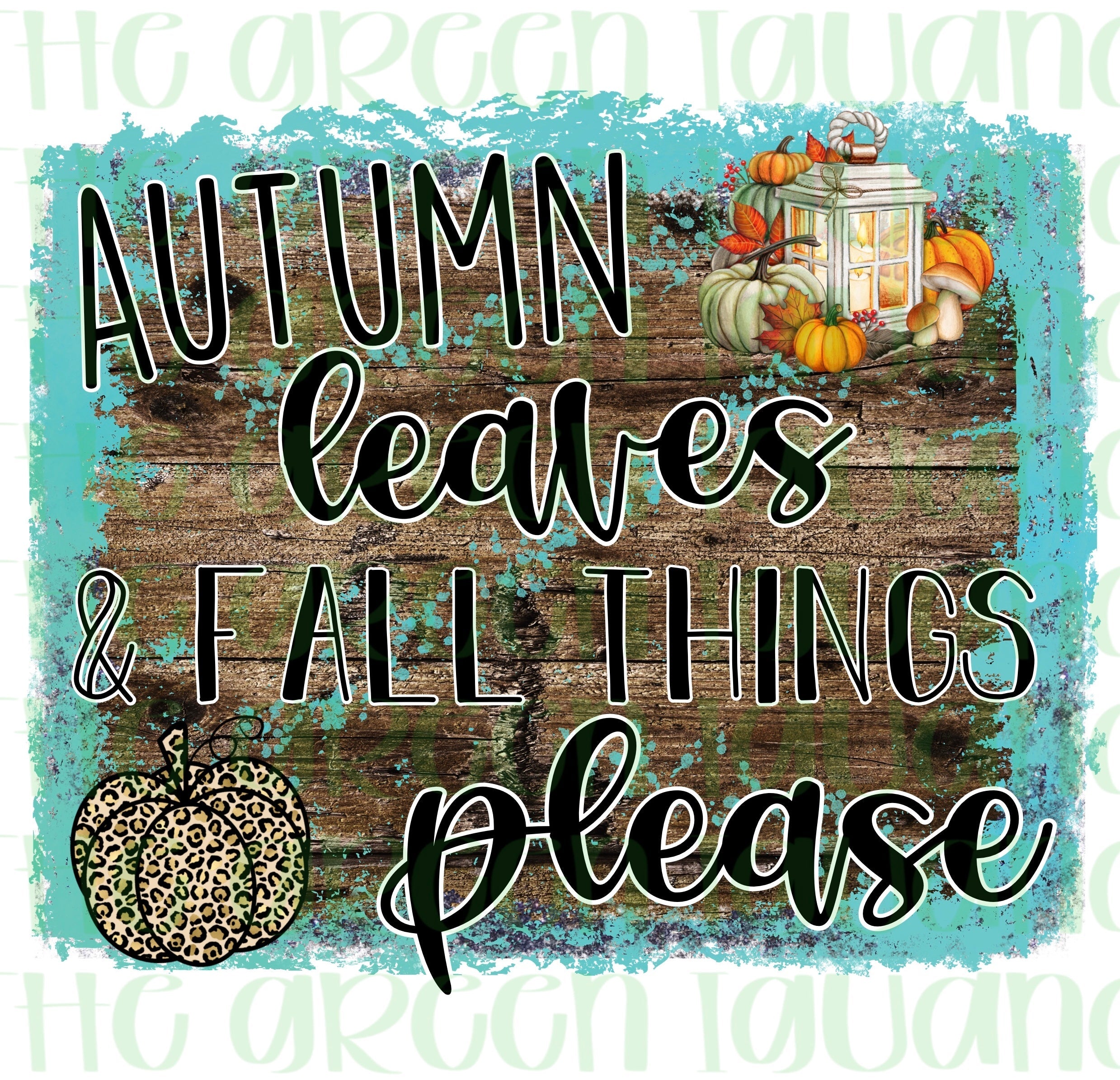 autumn leaves & fall things please - DTF transfer