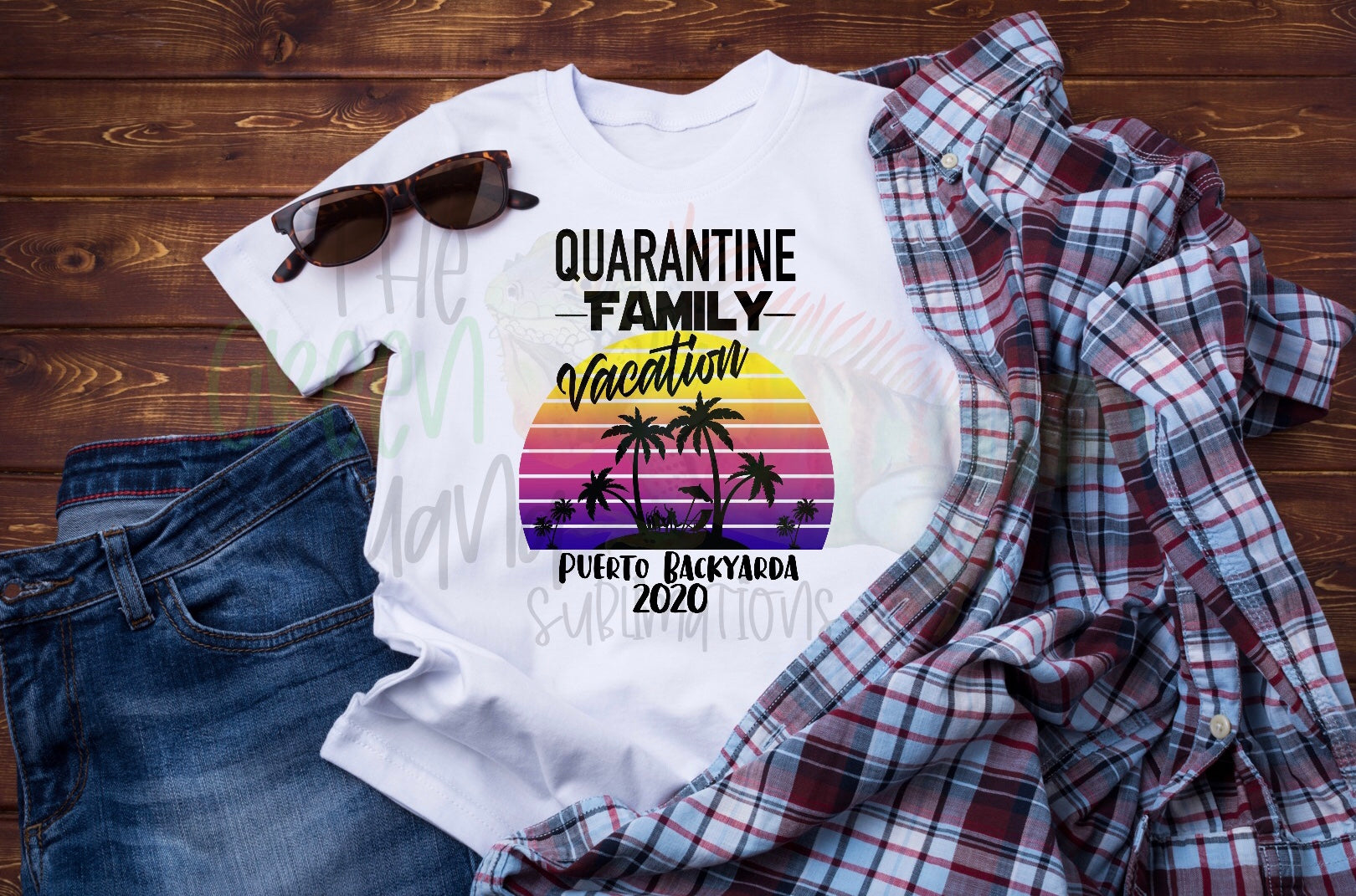 Quarantine Family Vacation - Puerto Backyarda 2020 (Retro) DIGITAL