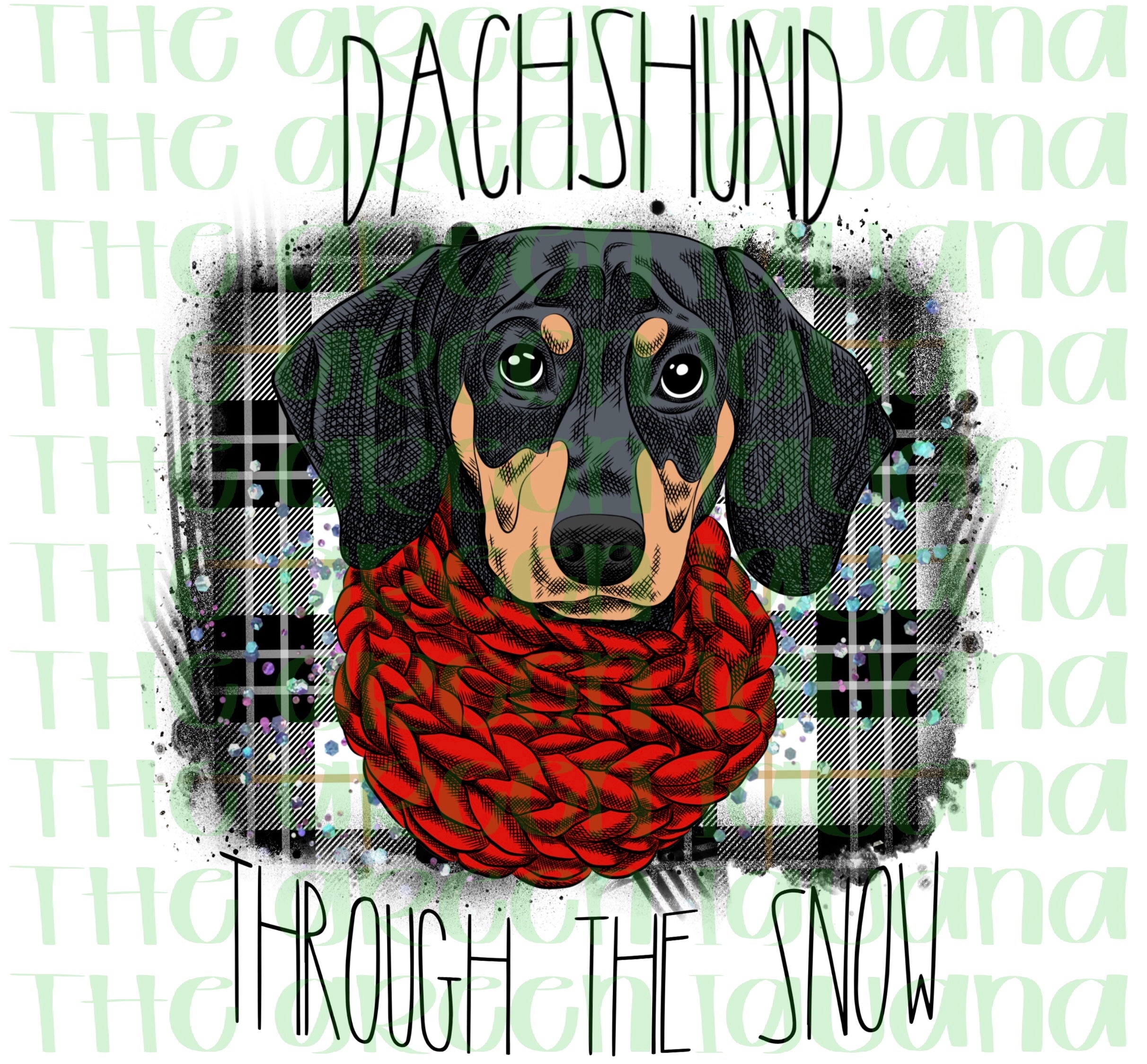 Dachshund through the snow - DIGITAL