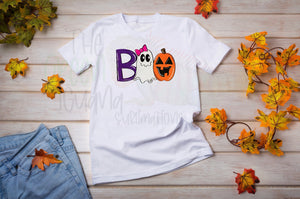 BOO2 (pumpkin & ghost)