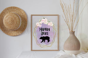 Maman Ours (French Mama Bear) DTF transfer