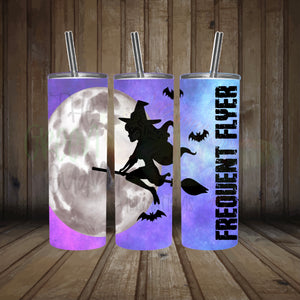 Frequent flyer (witch tumbler wrap) - DIGITAL