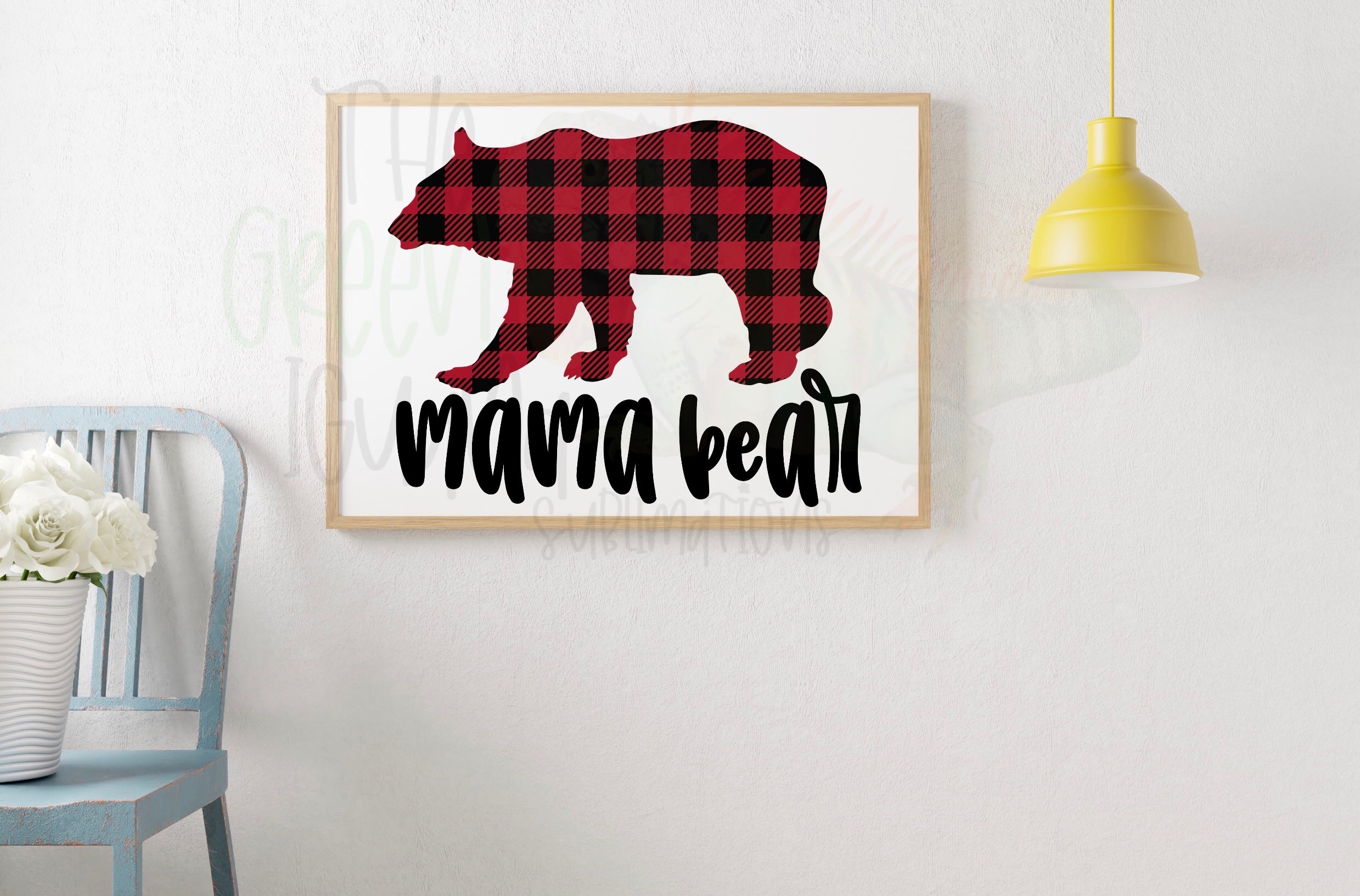 Plaid Mama Bear DIGITAL