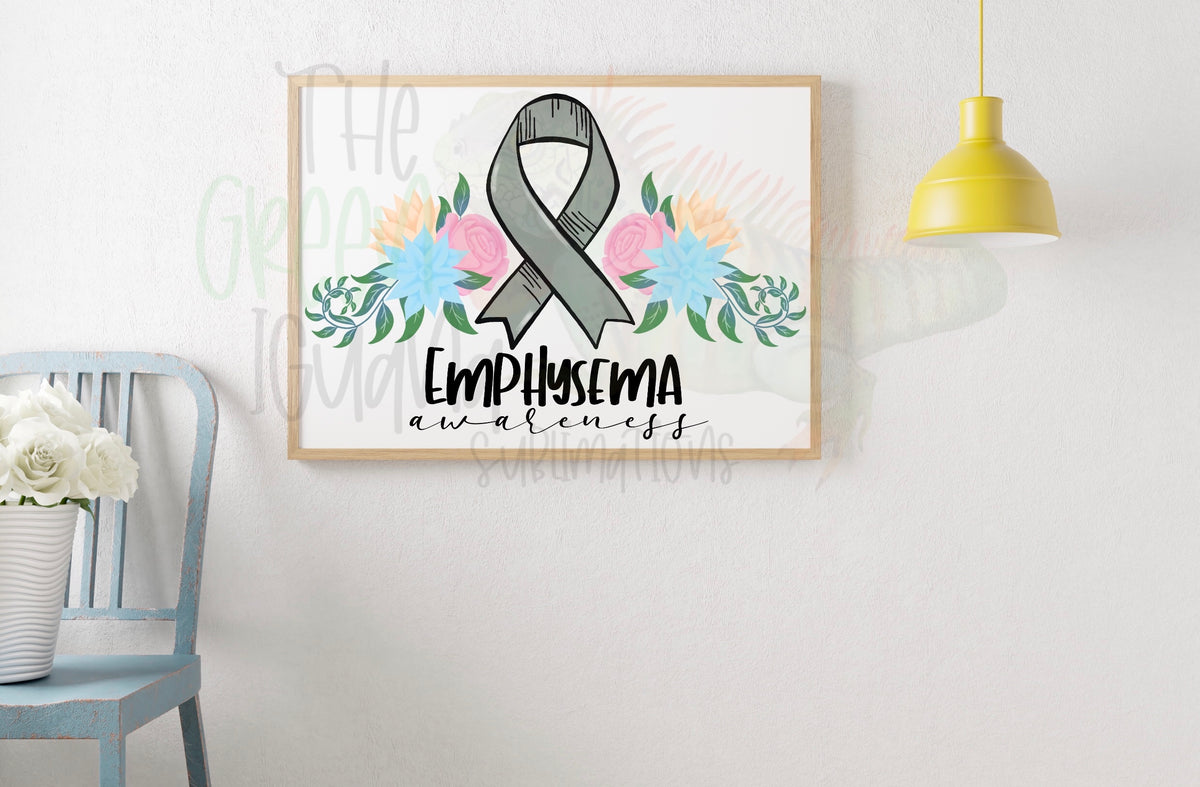 Emphysema awareness DIGITAL – The Green Iguana Sublimations