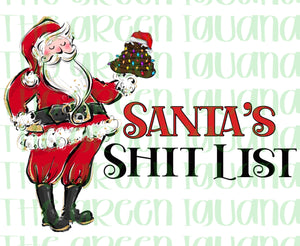 Santa’s shit list - DTF transfer