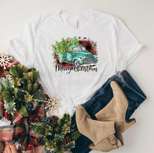 Merry Christmas - Christmas tree truck