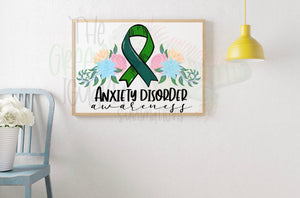 Anxiety disorder awareness DTF transfer