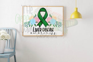 Liver Disease awareness DTF transfer