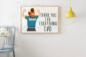 Thank you for everything dad - DTF transfer
