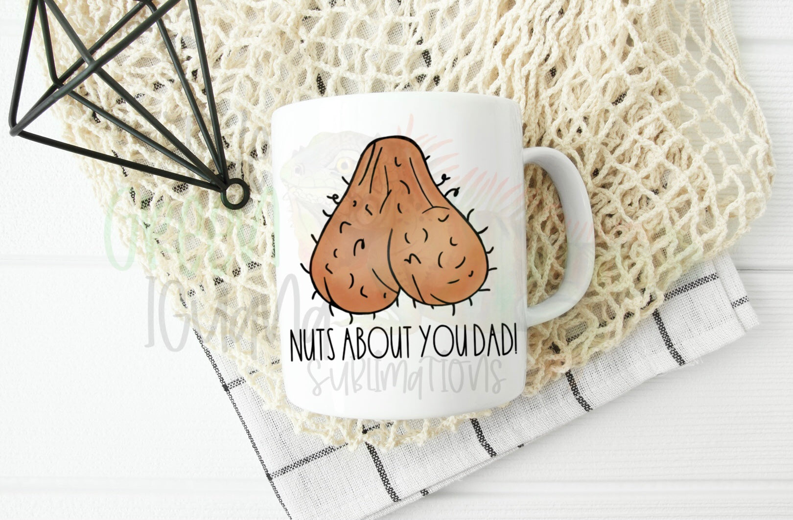 Nuts about you dad! - DTF transfer