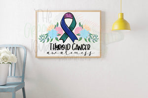 Thyroid cancer awareness DTF transfer