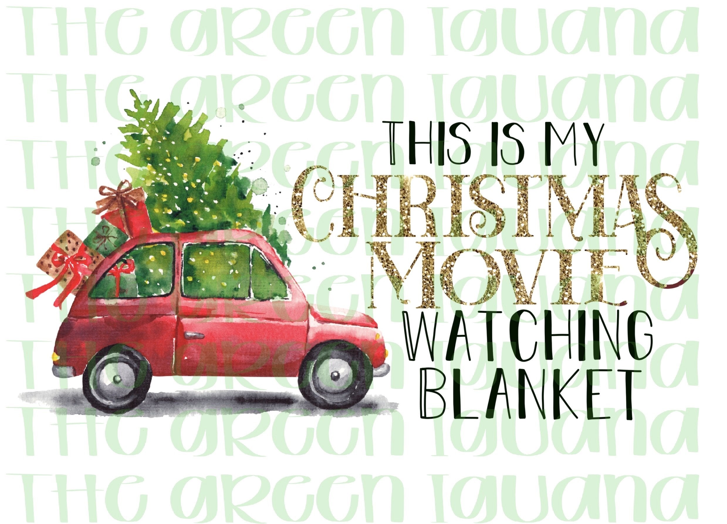 This is my Christmas movie watching blanket