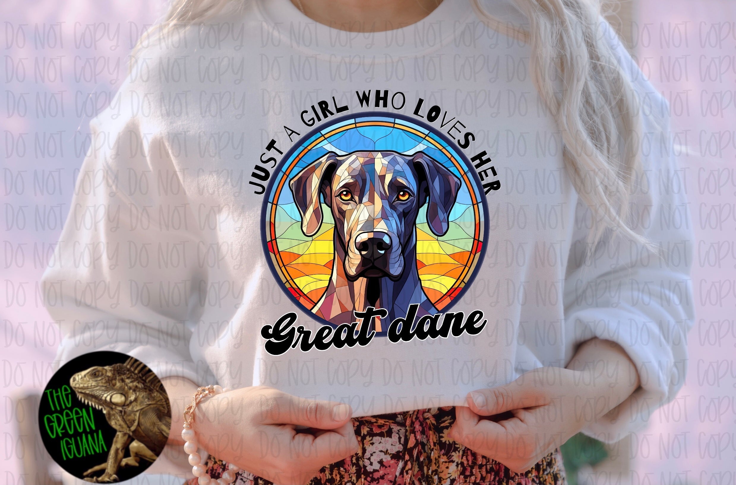 Just a girl who loves her Great dane - DTF transfer