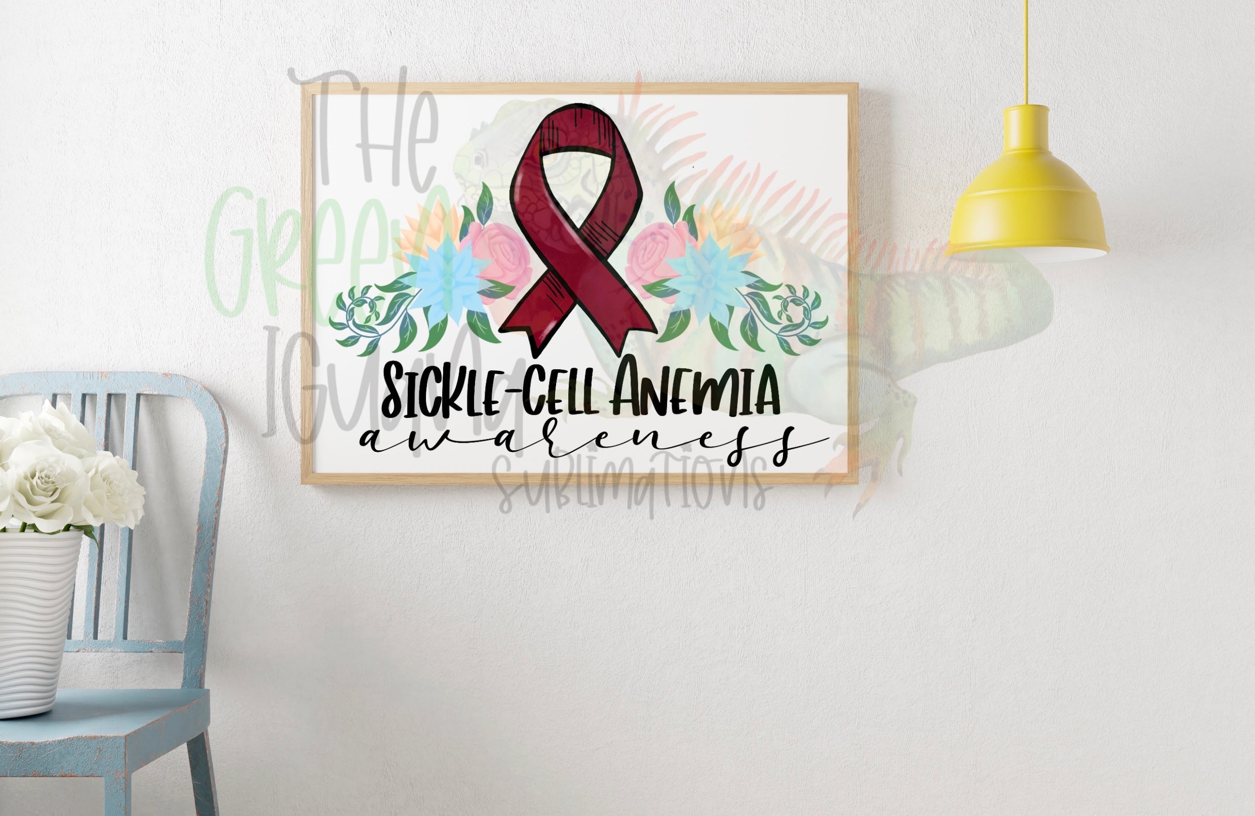 Sickle-Cell Anemia awareness DTF transfer