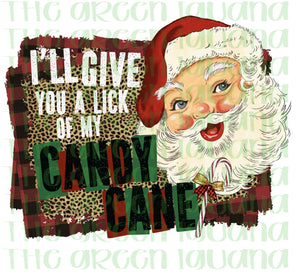I’ll give you a lick of my candy cane