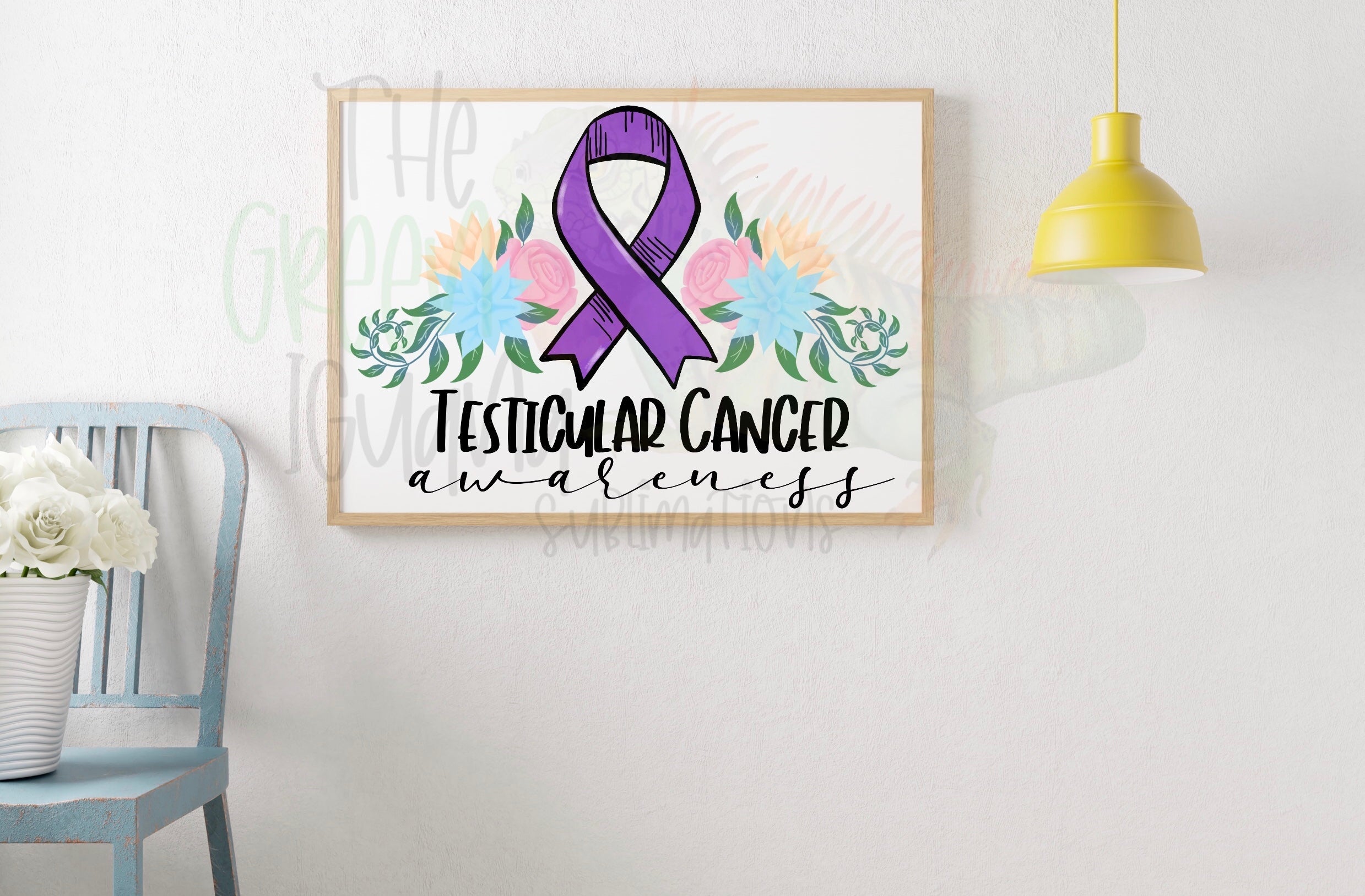 Testicular cancer awareness DTF transfer