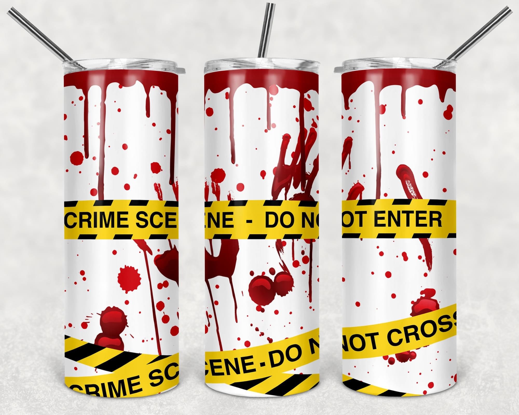 Crime scene - Tumbler wrap 20oz skinny