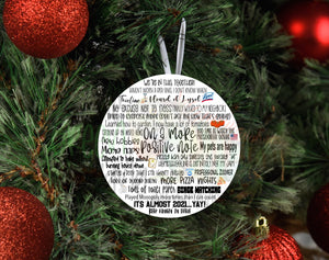 On a more positive note COVID ornament (round style) DIGITAL