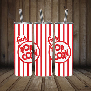 Popcorn container - Tumbler wrap 20oz skinny