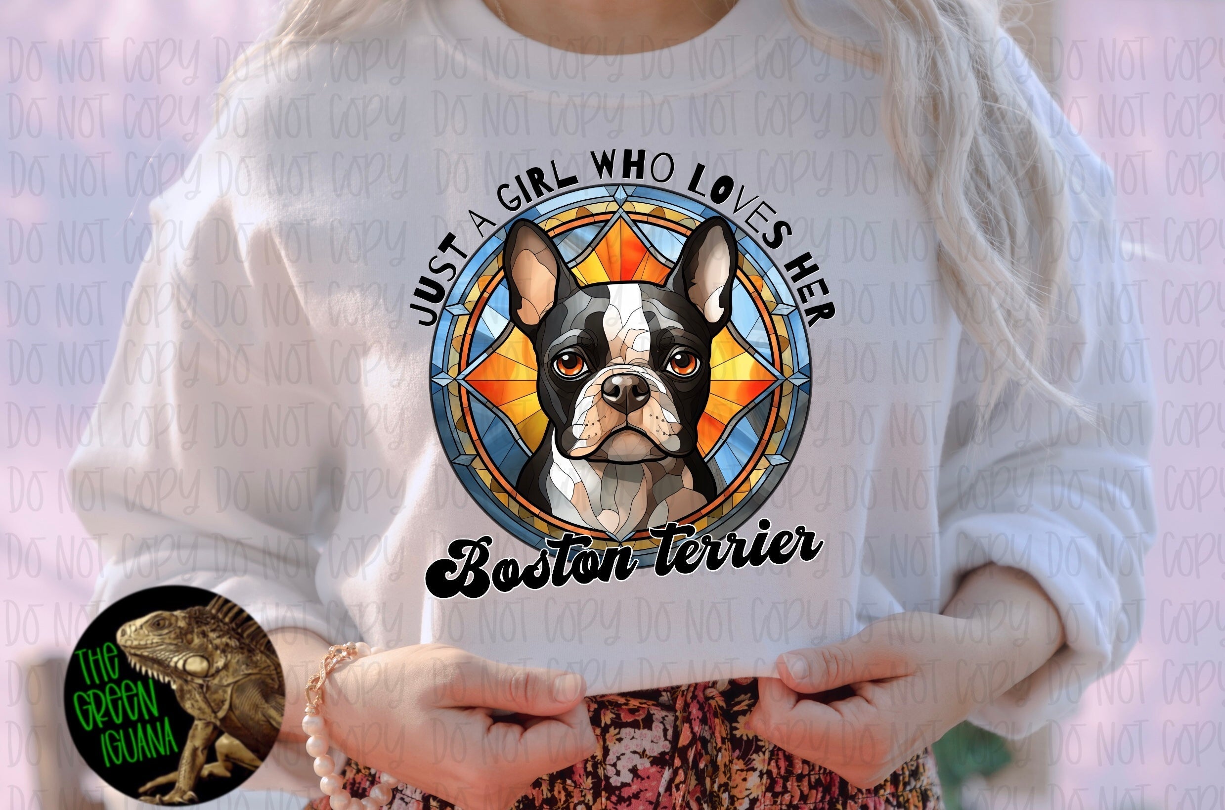 Just a girl who loves her Boston terrier - DTF transfer