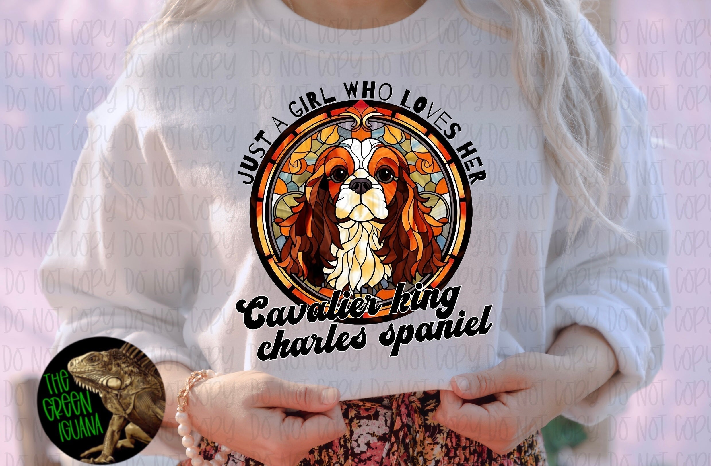 Just a girl who loves her Cavalier King Charles spaniel - DTF transfer